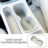 For Geely Xingyuan EX2 eMAS Cup Holder Pad Center Console Storage Box Organizer Car Interior Accessory Geely Grayish White