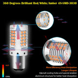 Amber 1156 LED Turn Signal Bulbs for Universal Fit Car Interior Accessory iJDM