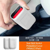 For Zeekr 007 001x Seat Belt Socket Protection Cover Scratch Resistant Silicone Cover Automotive Accessories