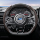 Breathable Faux Leather Steering Wheel Cover for Subaru