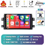 2K QLED Android 15 Multimedia Head Unit for Suzuki SX4 2006-2013