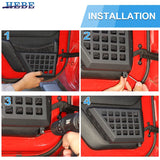 Storage Box Pockets for Jeep Wrangler JK 2011-2017 Car Interior Accessory HEBE