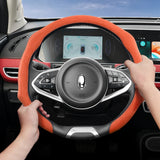 Suede Steering Wheel Cover for GWM Ora Universal Car Interior Accessory Hocasen