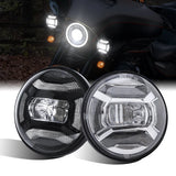 Pair 4.5“ 4 1/2 inch Motorcycle Fog Light Passing Auxiliary Light Fog Lamp Assembly | Motorcycle Accessories ANGLELITE