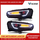 LED Headlights with Dual Beam Projector for Lancer Evo X Car Interior Accessory Vland