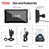 Motorcycle GPS Monitor Wireless CarPlay & TPMS