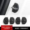 4 Pcs TPE Door Lock Protection Cover Shell for Tesla New Model Y Launch 2025