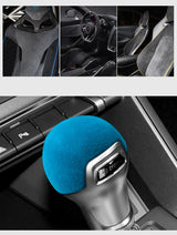 Made of Alcantara For Audi A3 Q2 S3 TT Sport Gear Shift Knob Boot Cover Decorative Trim Sticker Car Interior Tuning Accessori