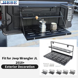 Tailgate Storage Table Rack for Jeep Wrangler JL 2018-2025 Car Interior Accessory HEBE