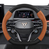 Cupra Suede Carbon Fiber Steering Wheel Cover Fit