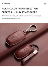 Leather car key case cover for 5 Ford models