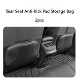 For BYD Seal EV Rear Seat Anti-Kick Pad Storage Bag Leather Seat Back Protective Mat Organizer Anti Rub Accessories 2022-2025