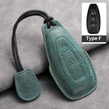 Car Key Cover For Ford Puma Grand C Max Focus Mondeo Kuga Fiesta Ecosport Transit Kuga Leather Car Key Case Cover