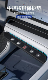 For Zeekr 001 21-25 Car Center Console Button Silicone Pad AC Key Protective Film Scratch-resistant Interior Accessories Car