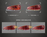 Lexus IS250 LED Tail Lights Assembly for 2006-2013