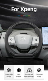 Suede Carbon Fiber Wheel Cover for Xpeng G6 G9 P7 M03 Car Interior Accessory Hocasen