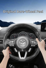 Mazda Carbon Fiber Steering Wheel Cover with Quick Release