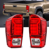 Smoked LED Tail Lights for Toyota Tacoma 2016-2023 LED Ambient Light MAGIC COLORM