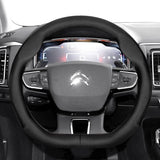 Ultra-Thin Leather Steering Wheel Cover for Citroen