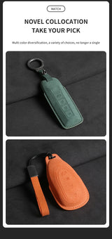 Suede Car Key Case Cover For Wey Coffee 01 Tank Tank300 Car Key Protective Shell Accessories