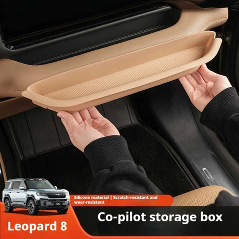For Leopard 8 BYD Formula Leopard 8 Front Passenger Silicone Storage Box Mat Dashboard Organizer Interior Upgrade Car Dashboa