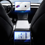 Tempered Glass Film Protector for New Tesla Model 3 Highland 2024 / Model Y Launch 2025 Rear Row Center Control Protective