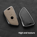 Metal and Leather Car Key Case for BMW Car Key Case OEM