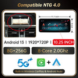 Android 13 GPS Navigation Head Unit for Mercedes-Benz GLK