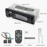 1Din Bluetooth Car Radio MP3 Player Dual Mic USB Car Interior Accessory AKAMATE