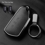 Leather Car Key Case Cover For Volkswagen Golf 8 MK8 ID.3 ID.4 Cupra Skoda Octavia A8 SEAT Leon MK4 2020 2021 Formentor Tarra