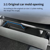 for Toyota Alphard Verfire 40 Series 2023 2024 Underseat Storage Box TPE Car Second Row Seat Lower Tray Organizer Accessories