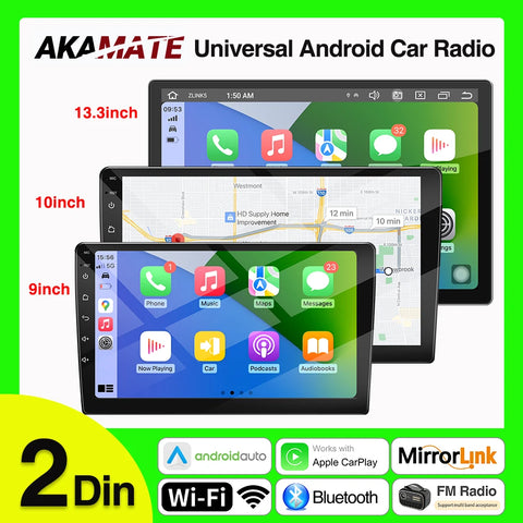 Android 13 Head Unit Universal CarPlay Auto 13.3 Inch Android Head Unit AKAMATE