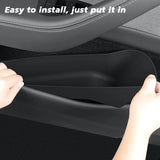 For New Tesla Model Y 2025 Launch Juniper Car Door Side Storage Box Front TPE Door Storage Organizer Tray Interior Accessories