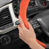 Suede Snap-On Wheel Cover for Seat Ibiza Leon Arona Car Interior Accessory Hocasen
