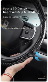 Carbon Fiber Texture Wheel Cover for Leapmotor T03 Car Interior Accessory Hocasen