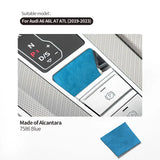 For Audi A6 A7 A7L(2019-2023) Sport Made of Alcantara Center Console Handbrake Button Knob Trim Sticker Interior Accessories