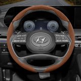Hyundai Anti-Slip Buckle Suede Steering Wheel Cover