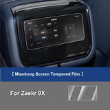 9D Tempered Glass Screen Protector for Zeekr 9X Car Interior Accessory LINGLUYANG 1pcs 2