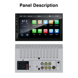 7-Inch HD Touch Screen CarPlay Android Auto Radio Player