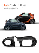 Real Carbon Fiber Dashboard Trim for Smart 453 Car Interior Accessory GMUNI