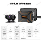 2K Dual Lens Waterproof Motorcycle Dash Cam WiFi DVR