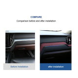 Suede Center Console Wrap for Volvo XC60 2018-2026 Car Interior Accessory LINGLUYANG