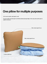 Leather Headrest Neck Pillow for Volvo XC90 XC60