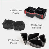 Flocking Door Handle Storage for Smart 453 Fortwo Car Interior Accessory GMUNI