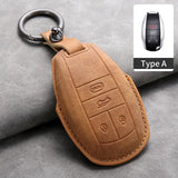 Car Key Cover For Bentley Bentayga 2017-2021 2AHMV-YK1 Leather Car Key Case Cover For Bentley