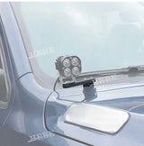 Durable Hood Light Rack for Dodge RAM 2009-2025