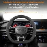 Genesis Carbon Fiber Texture Suede Wheel Cover