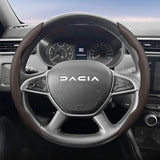 Breathable Leather Steering Wheel Cover for Dacia Cars