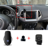Smart Wireless Charging Phone Holder for Jeep Compass 2017–2020