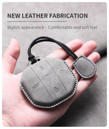 Car Remote Key Case Cover Shell For Jetour Freedom T1 Jetour Freedom T2 Traveller Sheep Suede Key Bag Cover Keychain Protecto